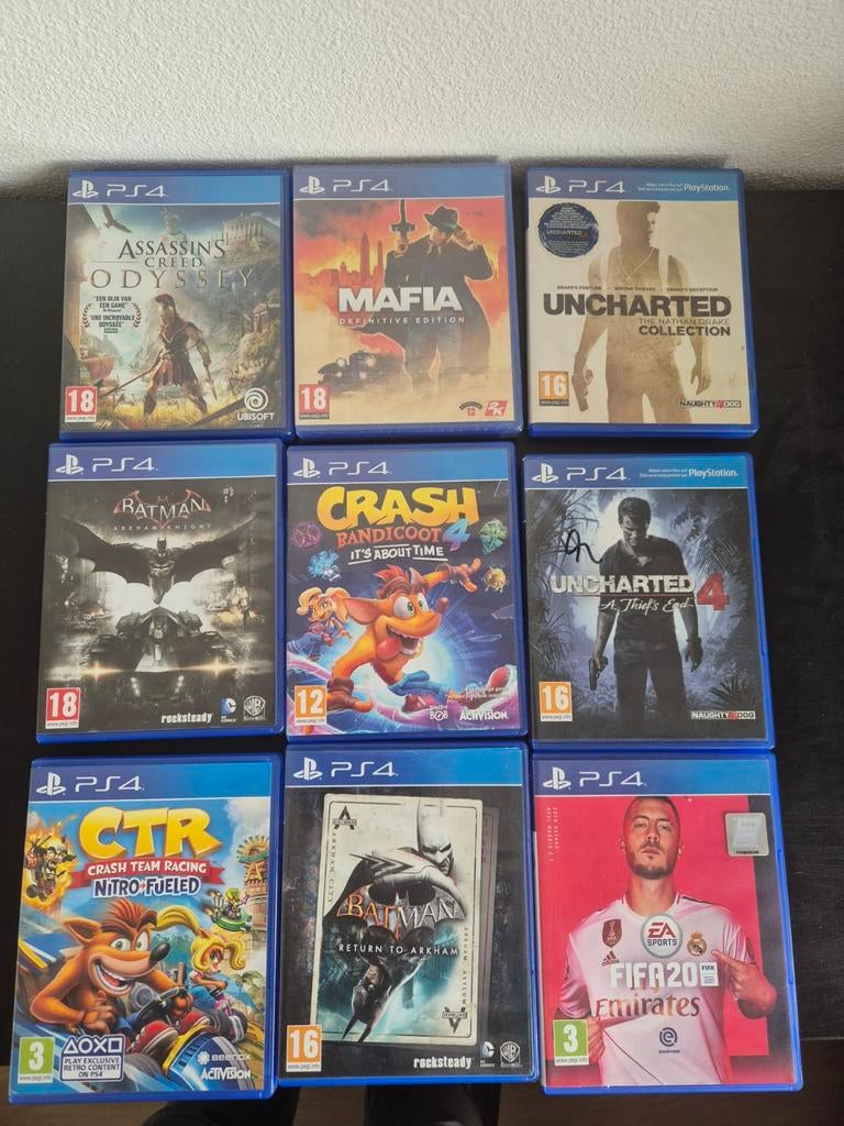 Grote collectie PS4 games - Uncharted, Mafia etc, Spelcomputers en Games, Gebruikt, Vanaf 18 jaar, Overige genres, Ophalen of Verzenden
