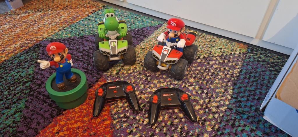 Carrera 2 bestuurbare auto's van super mario, Ophalen of Verzenden, Gebruikt, Afstandsbediening