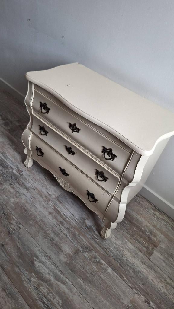 Brocante buikkastje, Huis en Inrichting, Ophalen, Gebruikt, 50 tot 100 cm, 3 of 4 laden