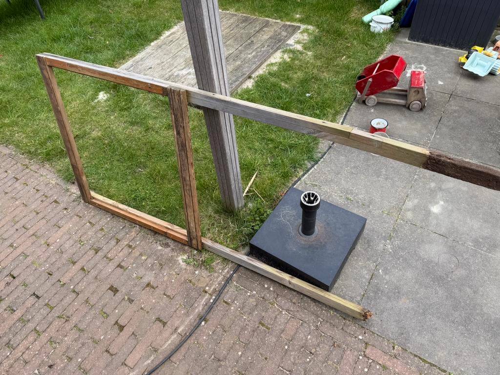 GRATIS frame voor een bord/scherm, Ophalen, Zo goed als nieuw, 200 cm of meer, 150 tot 200 cm