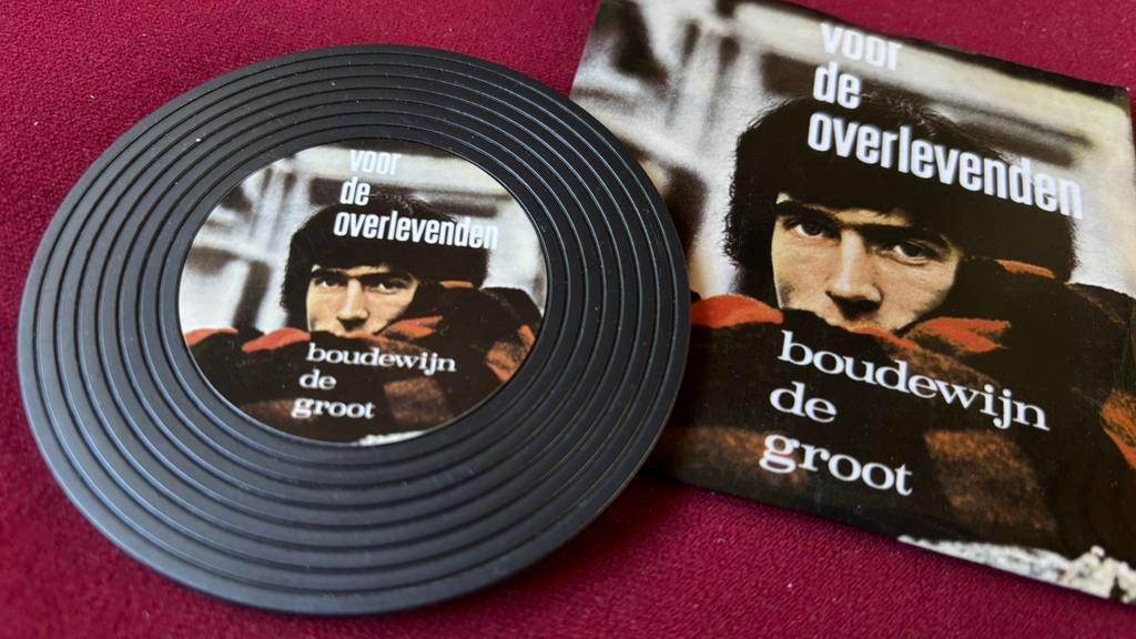 Onderzettertje Boudewijn de Groot - Voor de overlevenden, Ophalen of Verzenden, Zo goed als nieuw, Gebruiksvoorwerp