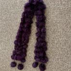Paarse konijnenbont sjaal, Ophalen of Verzenden, Zo goed als nieuw, Sjaal