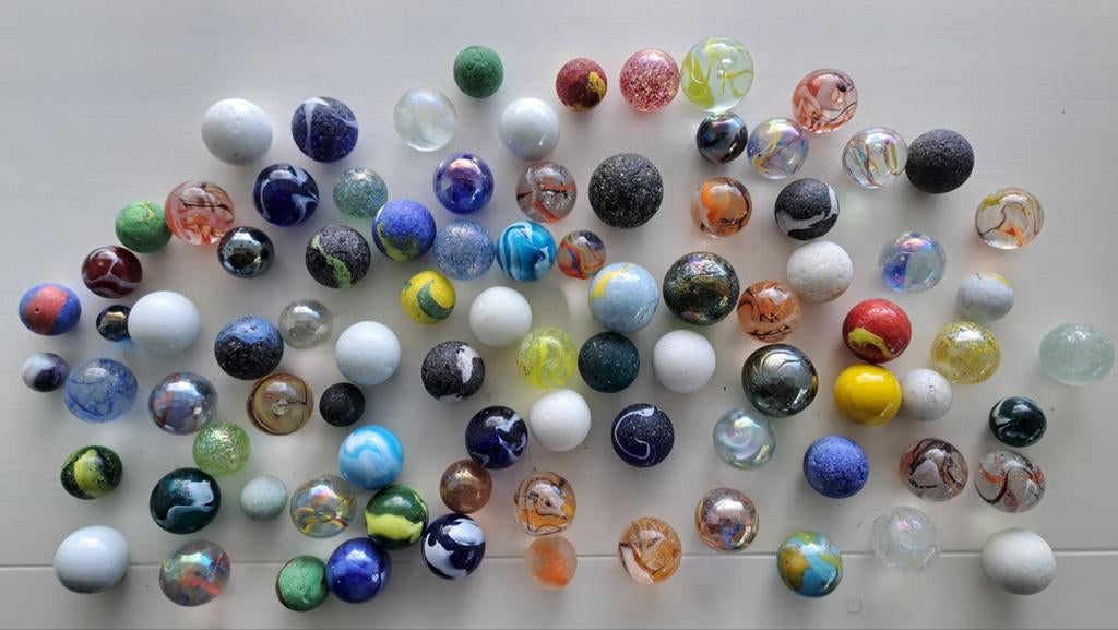 Bijzondere collectie grote knikkers, Antiek en Kunst, Antiek | Speelgoed, Ophalen of Verzenden