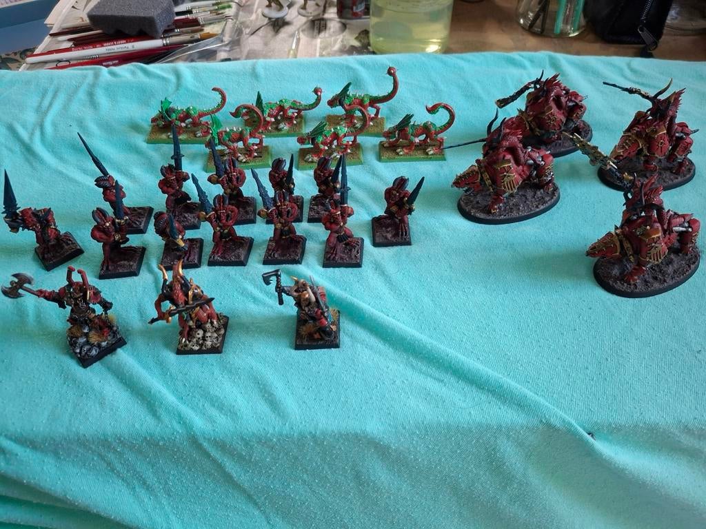 GW Khorne Demons, Hobby en Vrije tijd, Wargaming, Ophalen of Verzenden, Geverfd