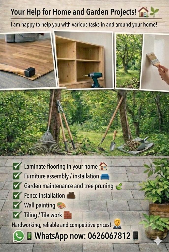 Handyman, Tuin en Terras, Gras en Kunstgras, 20 m² of meer, Ophalen of Verzenden