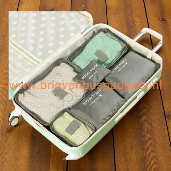 Packing Cube of Bagage Organizer 6-delig, Overige materialen, Nieuw, Minder dan 50 cm, Www.brievenbusgadgets.nl