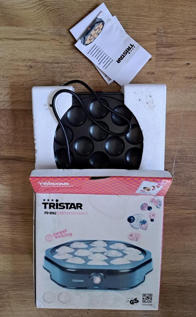Nieuw Tristar PD-8962 Poffertjesmaker - Poffertjes, Ophalen, Tristar, Info@tristar.eu, Jules Verneweg 87, 5015 BH Tilburg, Nederland