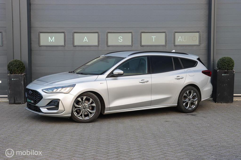 Ford Focus Wagon 1.0 EcoBoost Hybrid ST Line|LED|Stoelverw|A, Auto's, Gebruikt, Zwart, 1283 kg, Handgeschakeld