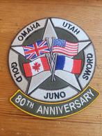 Patch Embleem D-Day 80th Normandie Airborne Marines 2024, Ophalen of Verzenden, Landmacht, Nederland, Embleem of Badge