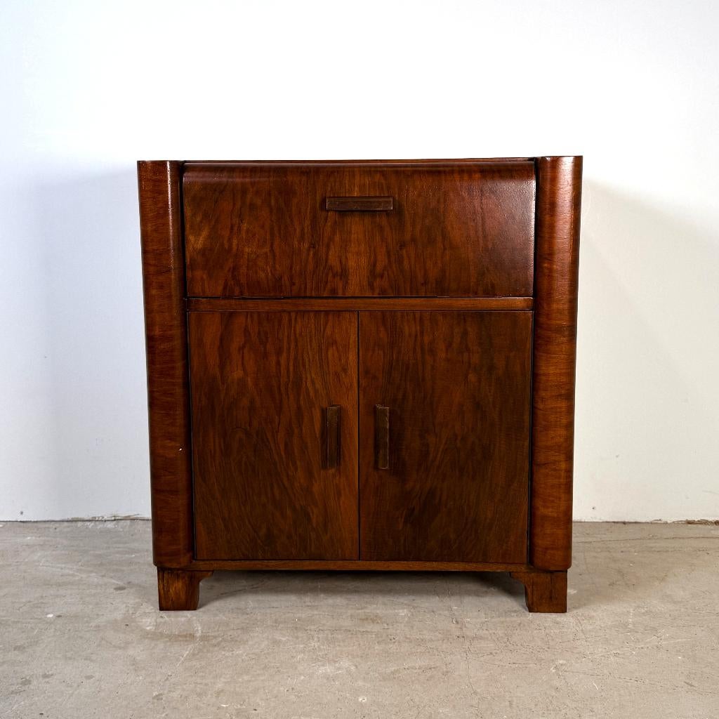 Art deco audiokastje met uitschuiflade, Gebruikt, Ophalen of Verzenden, Cz, Cz