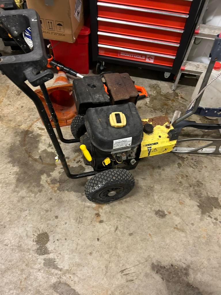 Karcher hogedruk benzine met lifan motor, Tuin en Terras, Ophalen, Zo goed als nieuw, Benzine