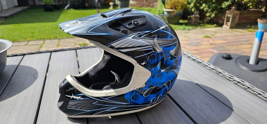 THH crosshelm maat L, hoofdomtrek 60cm, Motoren, Overige merken, Offroadhelm, Ophalen of Verzenden, L