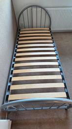 Eenpersoonsbed 90x200 met lattenbodem (zonder matras), Huis en Inrichting, Slaapkamer | Bedden, Ophalen, Gebruikt, 90 cm, Eenpersoons