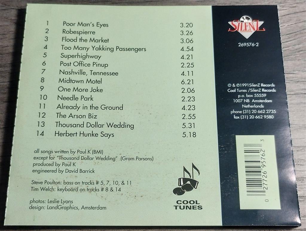 Paul K. - The Big Nowhere, Ophalen of Verzenden, Zo goed als nieuw