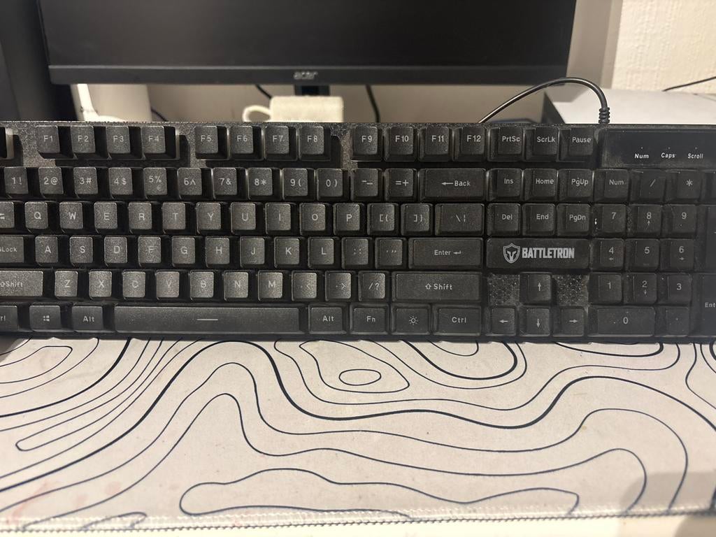 Gaming Toetsenbord - Battletron, Ophalen, Gaming toetsenbord, Zo goed als nieuw, Qwerty