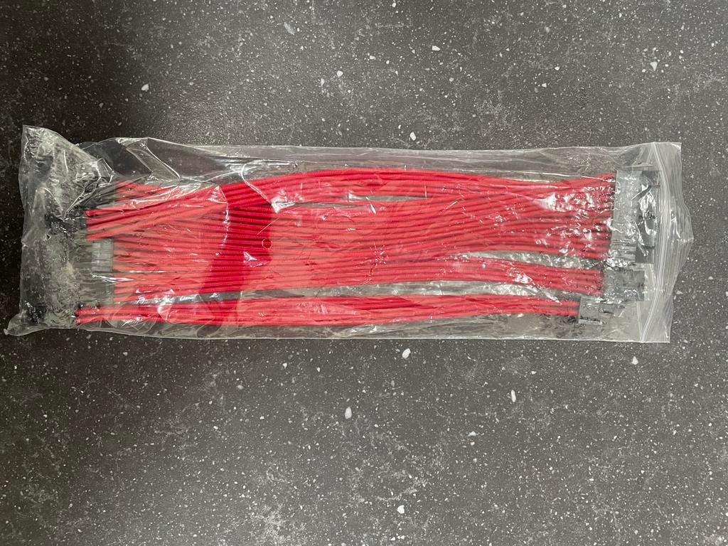 Corsair Rode Individueel Gesleefde Voedingskabels PC, Computers en Software, Pc- en Netwerkkabels, Ophalen of Verzenden, Nieuw