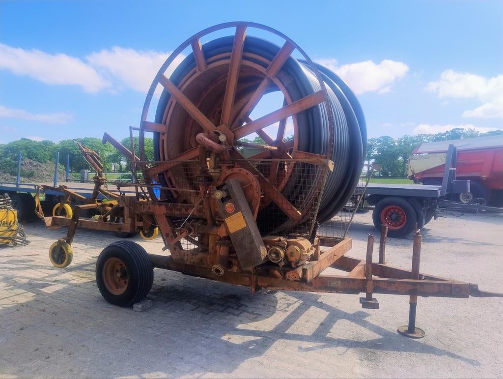 Kaweco beregeningshaspel 
280 meter op de haspel  +pomp, Ophalen of Verzenden, Beregening en Drainage