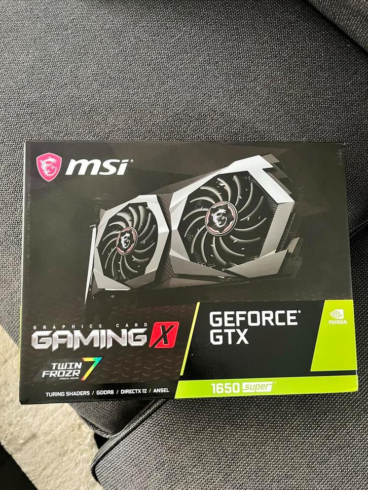 MSI Nvidia GeForce GTX 1650 Super Twin Frozr7 4GB GDDR6, Computers en Software, Videokaarten, Zo goed als nieuw, Nvidia, PCI-Express 3.0