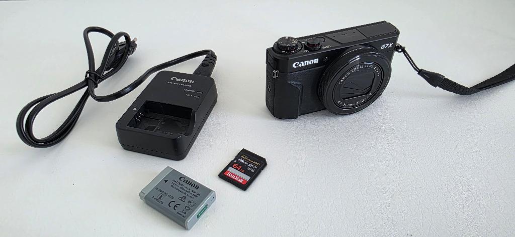 Canon G7X Mark II + 64GB Geheugenkaart, Audio, Tv en Foto, Fotocamera's Digitaal, Canon, Compact, Ophalen of Verzenden, Zo goed als nieuw