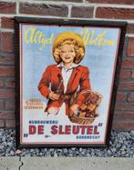 Mooie reclame voor Brouwerij De Sleutel uit Dordrecht., Ophalen, Reclamebord, Gebruikt, .