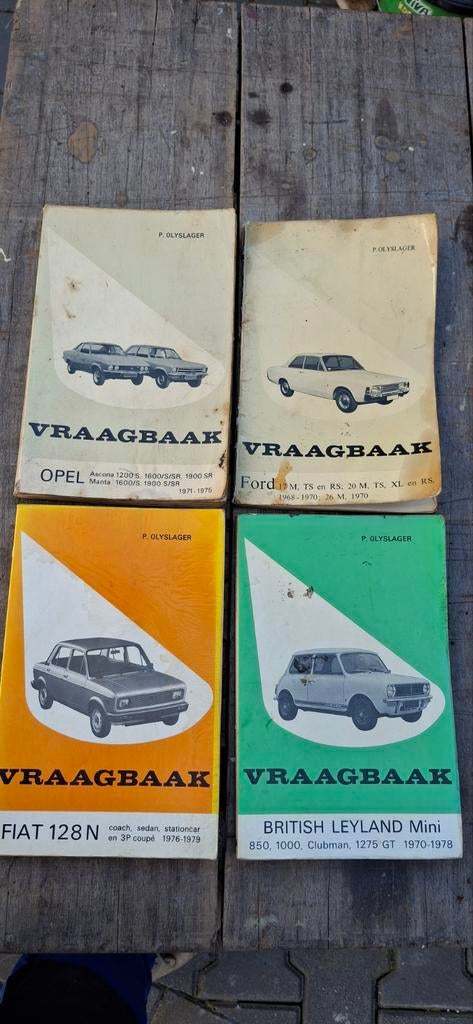 Vraagbaak P. Olyslager Opel Ascona Manta Ford Fiat Mini, Ophalen of Verzenden, Gelezen, Opel, P. Olyslager