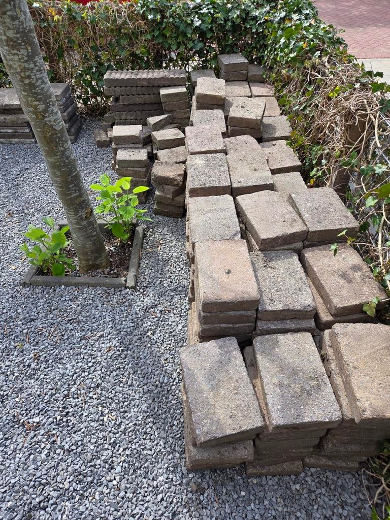 Tuintegels, Ophalen, Gebruikt, 10 m² of meer, Beton