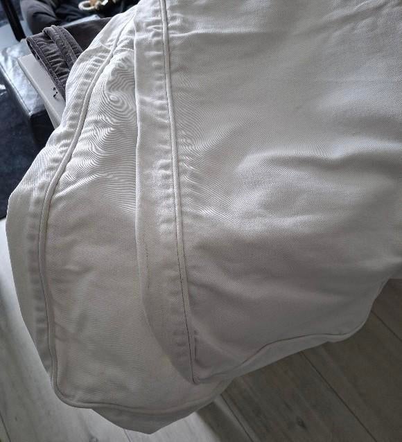 Hoezen wit voor een Ikea 2 pers slaapbank, Gebruikt, Tweepersoons, 140 cm, 190 cm of minder