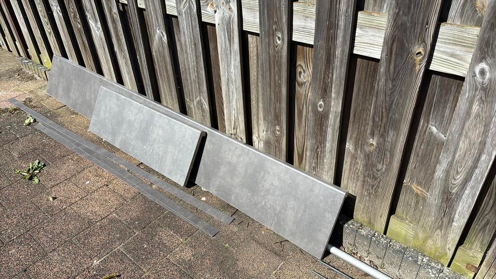 Overzet vensterbank antraciet + zijkanten, Ophalen of Verzenden, Nieuw