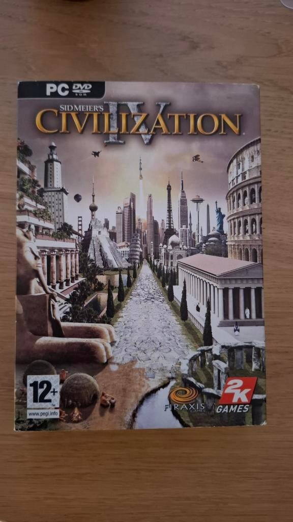 Civilization 4 pc cd rom, Spelcomputers en Games, Games | Pc, Ophalen, 1 speler, Zo goed als nieuw, Strategie en Constructie