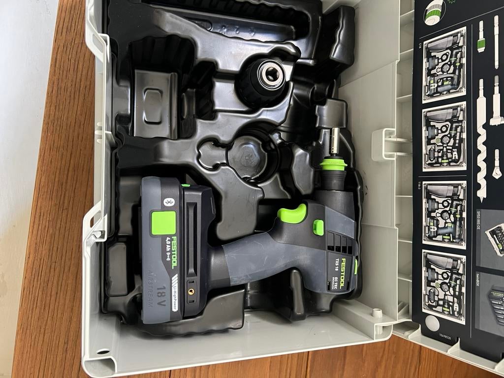 Festool TXS 18. EC TEC BRUSHLESS, Verzenden, Nieuw, Boor- en Schroefmachine, Variabele snelheid