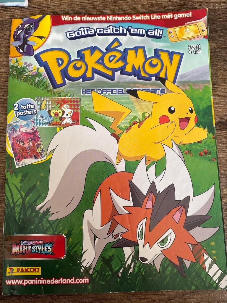 Pokémon Officieel Magazine 2/2021 met 2 toffe posters, Ophalen of Verzenden