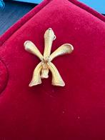 Vintage Risis Singapore 22k vergulde broche, Overige materialen, 4 tot 7 cm, Gebruikt, Ophalen of Verzenden