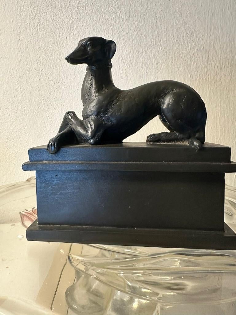 De Melannco Greyhound Dog windhond beeld, Ophalen of Verzenden