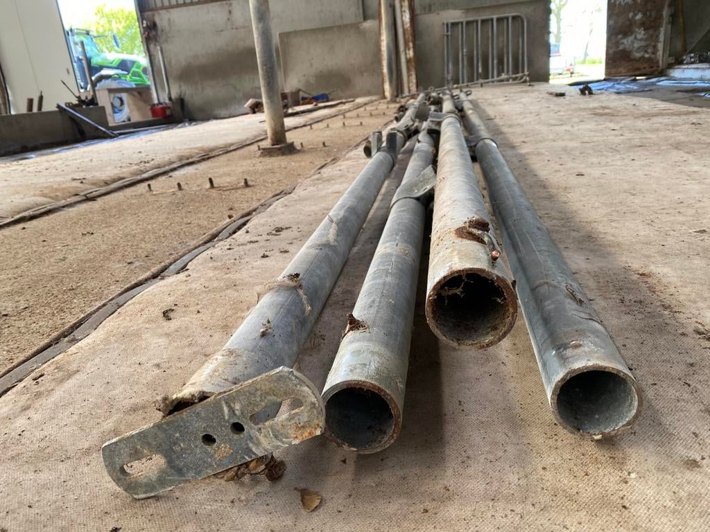 Gegalvaniseerde buizen 60mm x 5 meter, Doe-het-zelf en Verbouw, Metalen, Ophalen, Zo goed als nieuw