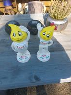 ESSO METALEN RECLAME BEELDEN ANDY SLICK EN ABBY SLICK, Ophalen, Gebruikt, Reclamebord