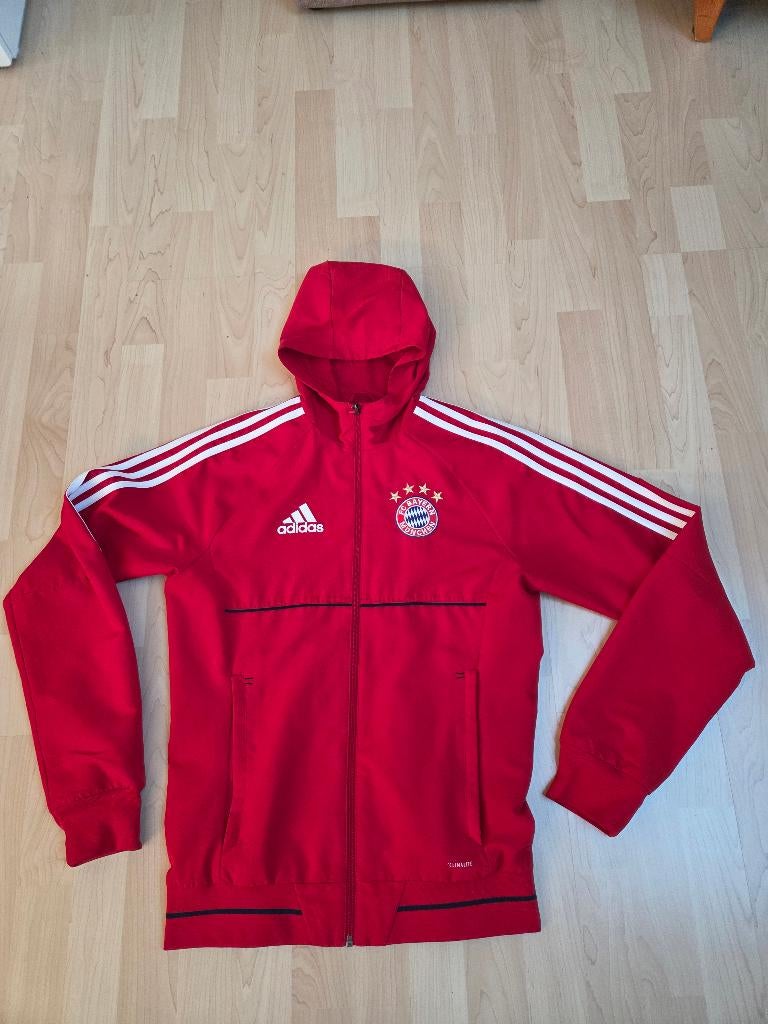 FC Bayern Munchen trainingsjack XS, Ophalen of Verzenden, Zo goed als nieuw, Adidas, Voetbal