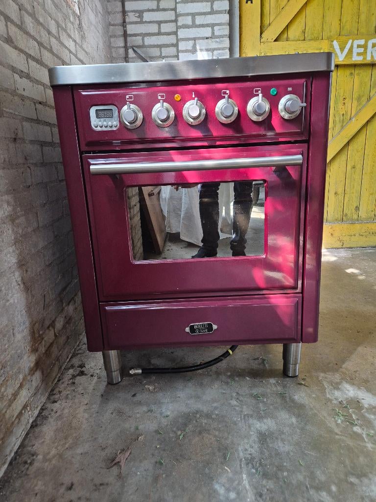 Boretti gasfornuis 70cm 4 pits, Ophalen, Overige kleuren, 50 tot 100 cm, Zo goed als nieuw