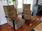 2 draaibare fauteuils, Gebruikt, 75 tot 100 cm, Ophalen of Verzenden, Stof