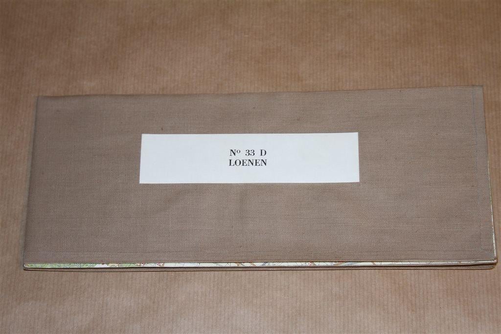 Oude stafkaart op linnen - Loenen - 1963, Boeken, Atlassen en Landkaarten, Ophalen of Verzenden, 1800 tot 2000, Nederland, Landkaart