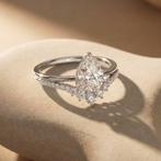 14k Witgoud Ringen 2.42ct Diamant, Wit, Nieuw, Ophalen of Verzenden, 17 tot 18