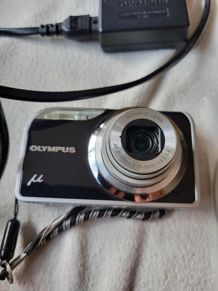 Olympus µ-5000 12MP Compact Camera - Zwart, Audio, Tv en Foto, Fotocamera's Digitaal, Zo goed als nieuw, Compact, Olympus, 4 t/m 7 keer