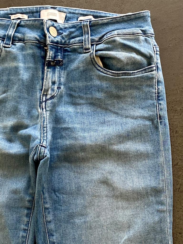 J598 Closed maat W27=XS/S=34/36 jeans spijkerbroek broek, Blauw, Closed, Ophalen of Verzenden, Zo goed als nieuw