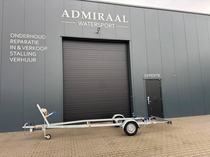 Marlin Boottrailer, Watersport en Boten, Boottrailers, Gebruikt, Minder dan 1500 kg, Minder dan 6 meter, Geremd, Ophalen of Verzenden