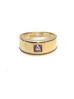 14k gouden ring met een amethist, -, -, Ophalen of Verzenden, Dame