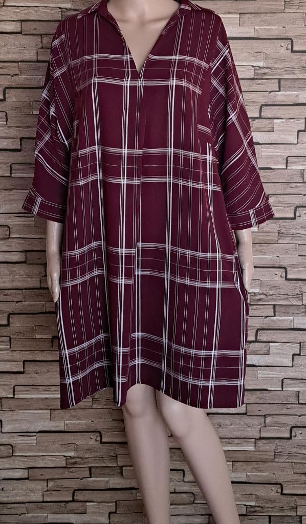 PHASE EIGHT - donkerrood tuniek, mt 46, Verzenden, Maat 46/48 (XL) of groter, Zo goed als nieuw, Phase Eight