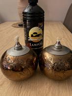 Decoratieve olielampen met lampolie, Ophalen, Zo goed als nieuw