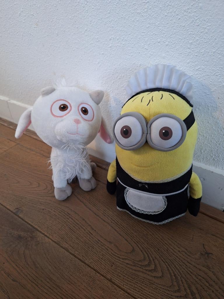 Minions film knuffels: Geitje en Minion, Kinderen en Baby's, Speelgoed | Knuffels en Pluche, Ophalen of Verzenden, Zo goed als nieuw
