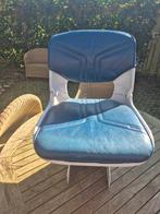 Comfortabele bootstoel - FISH ON! - Blauw, Watersport en Boten, Ophalen of Verzenden, Gebruikt, Interieur en Kussens