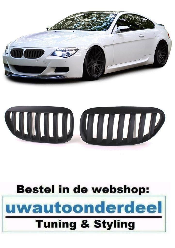 Grill Mat Zwart Enkel Spijl Geschikt Voor Bmw 6 Serie E63 E6
