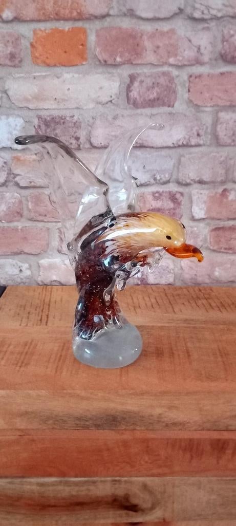 Murano Glas:Grote 27cm Adelaar Beeld♥️SALE VERKOOP♥️, Ophalen of Verzenden, Nieuw, Dier